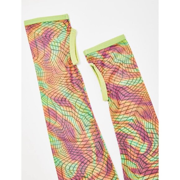 Club Exx ✦ Shaken Not Stirred Hot Pants & Fingerless Gloves ✦ Cyber Nectar M NWT - Picture 2 of 9